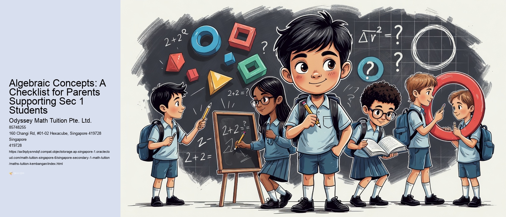 Algebraic Concepts: A Checklist for Parents Supporting Sec 1 Students