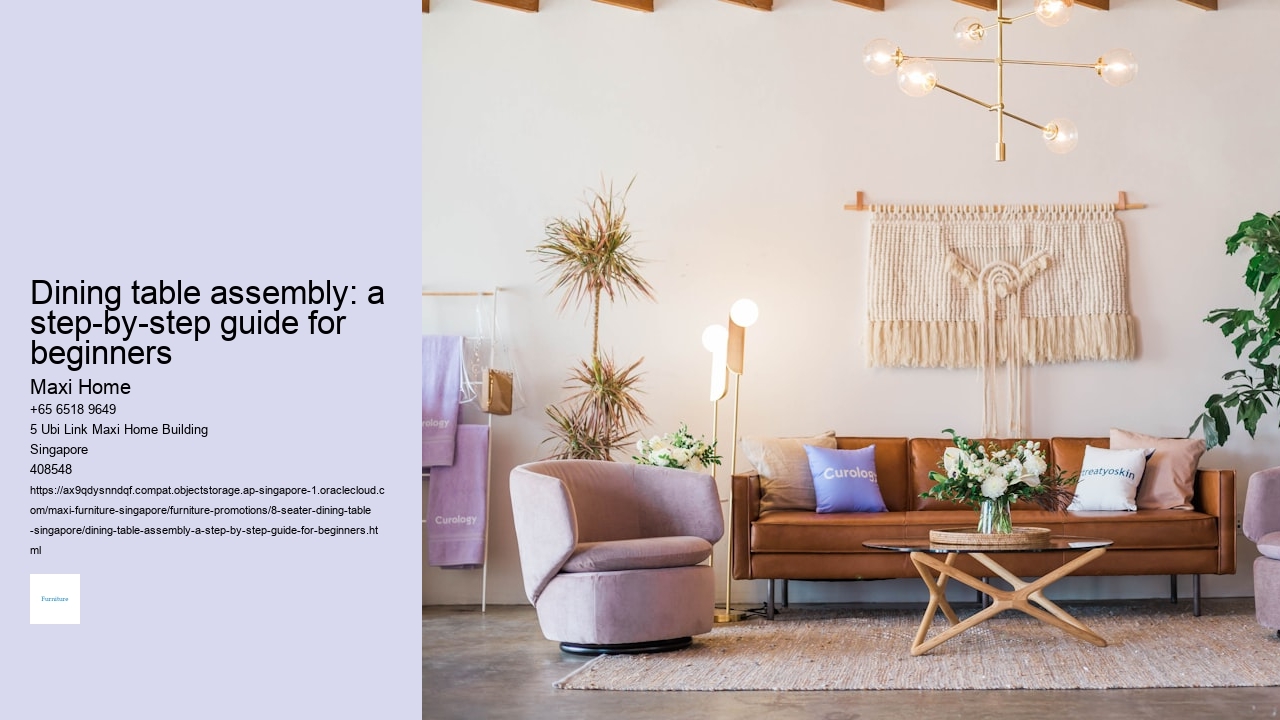 Dining table assembly: a step-by-step guide for beginners