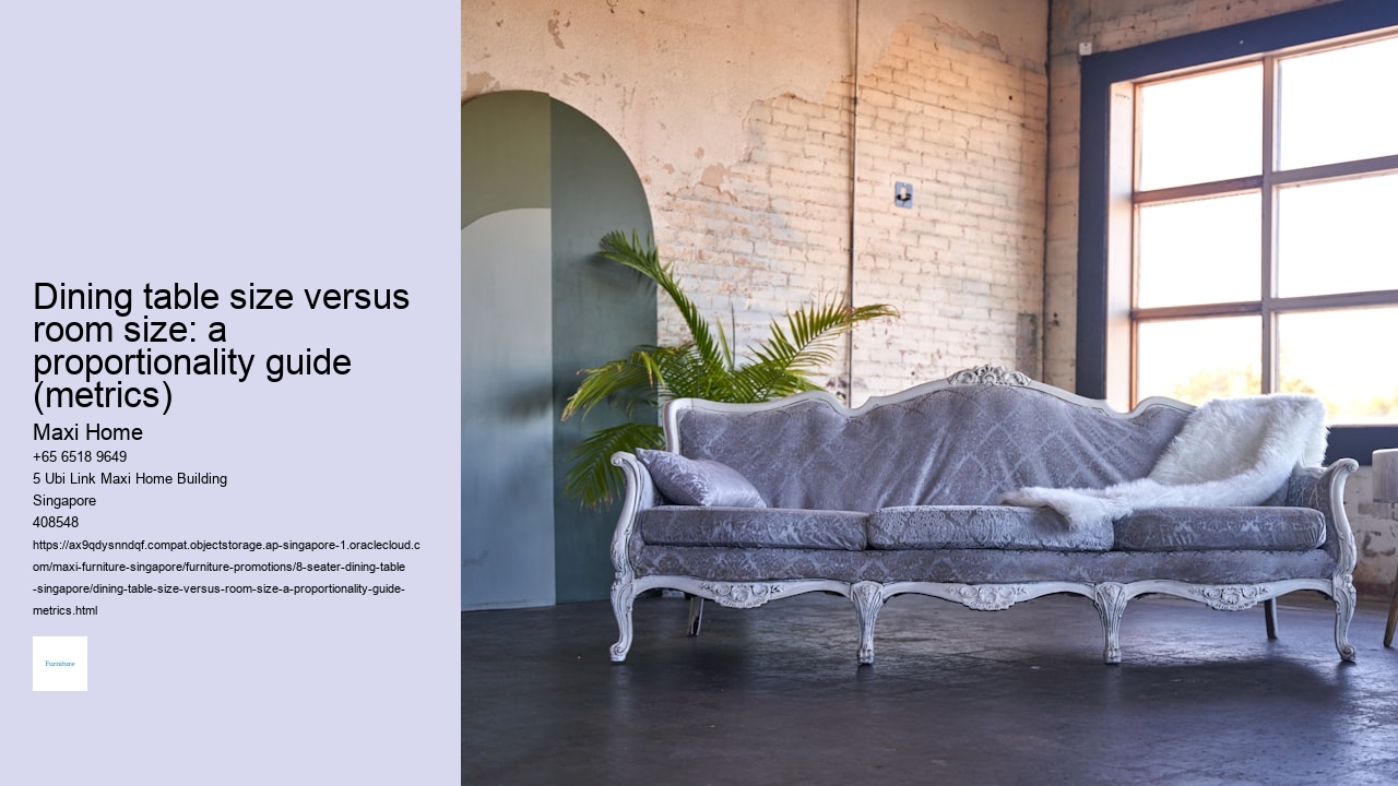 Dining table size versus room size: a proportionality guide (metrics)