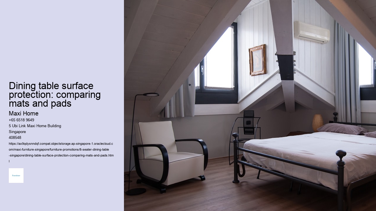 Dining table surface protection: comparing mats and pads