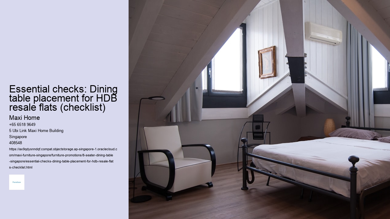 Essential checks: Dining table placement for HDB resale flats (checklist)