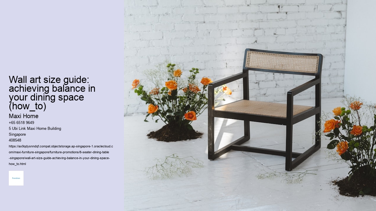 Wall art size guide: achieving balance in your dining space (how_to)