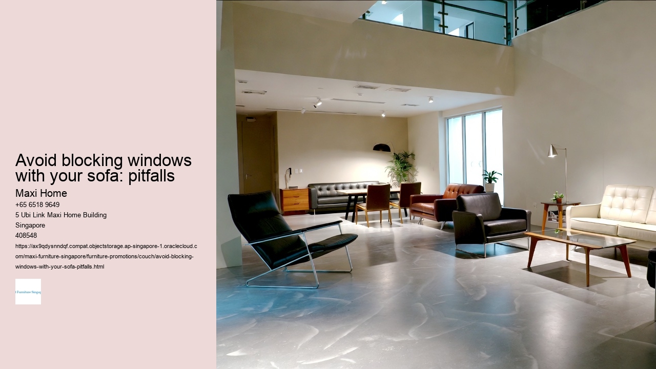 Avoid blocking windows with your sofa: pitfalls