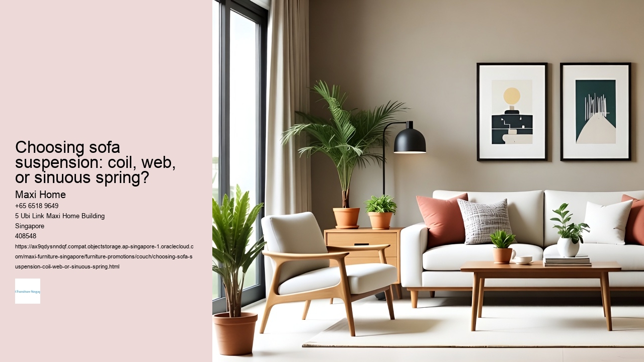 Choosing sofa suspension: coil, web, or sinuous spring?