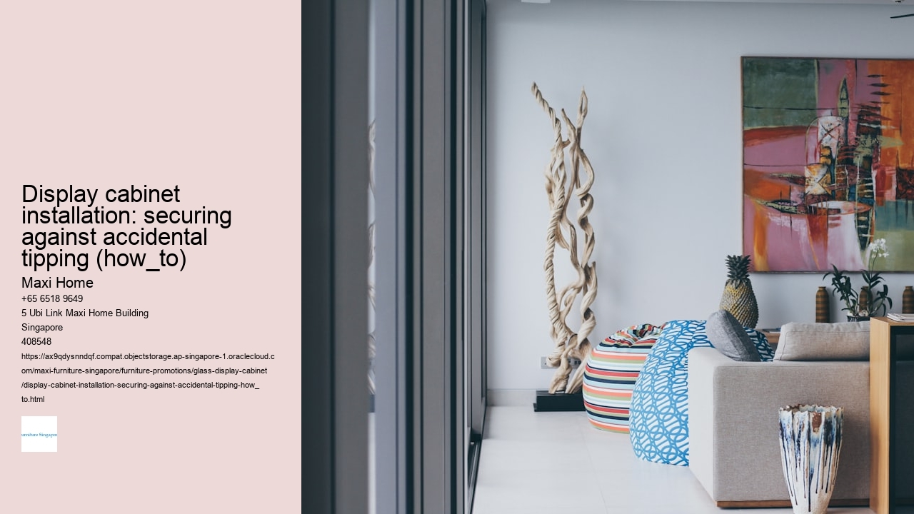 Display cabinet installation: securing against accidental tipping (how_to)
