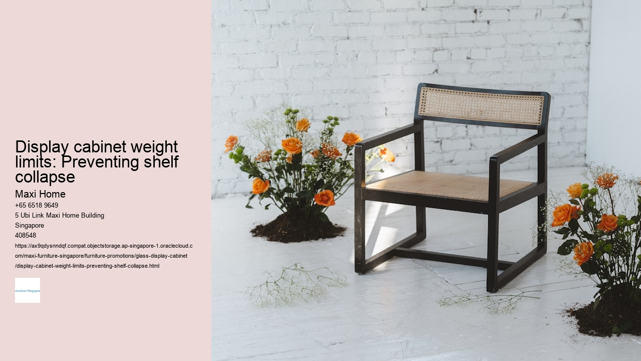 Display cabinet weight limits: Preventing shelf collapse