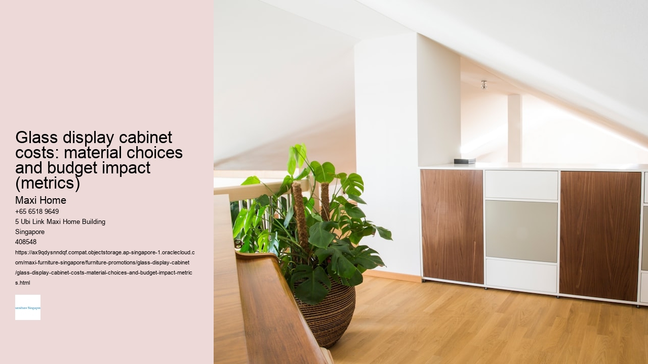 Glass display cabinet costs: material choices and budget impact (metrics)