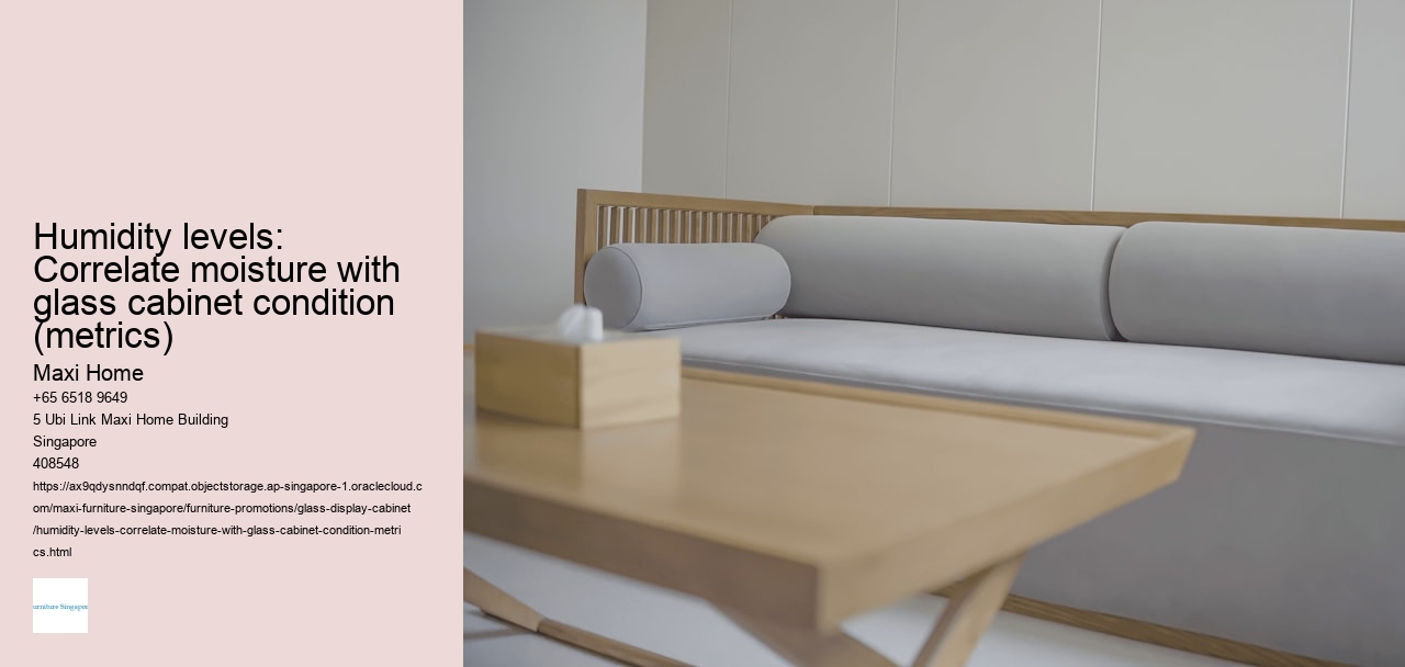 Humidity levels: Correlate moisture with glass cabinet condition (metrics)