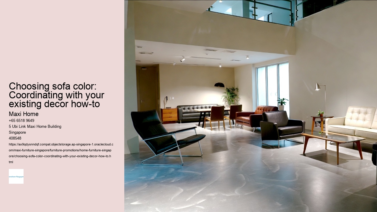 Choosing sofa color: Coordinating with your existing decor how-to