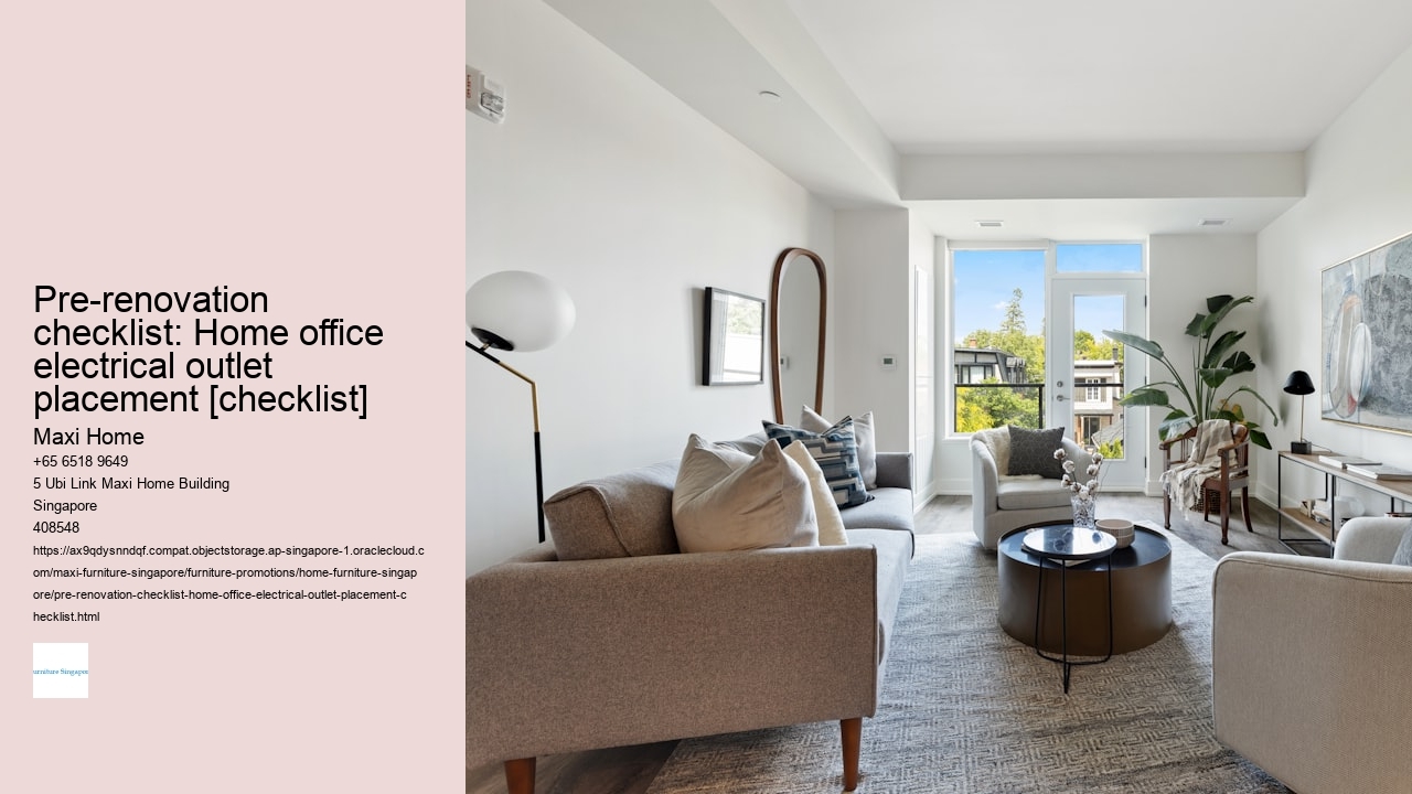 Pre-renovation checklist: Home office electrical outlet placement [checklist]