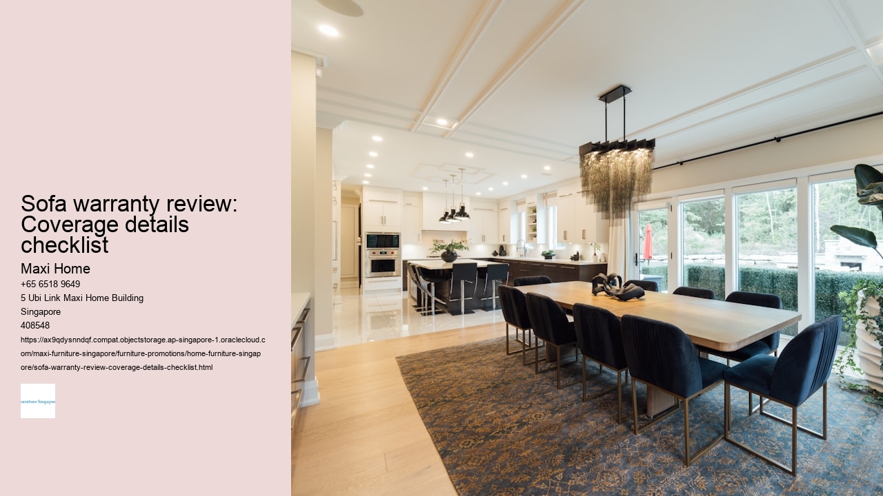 Sofa warranty review: Coverage details checklist