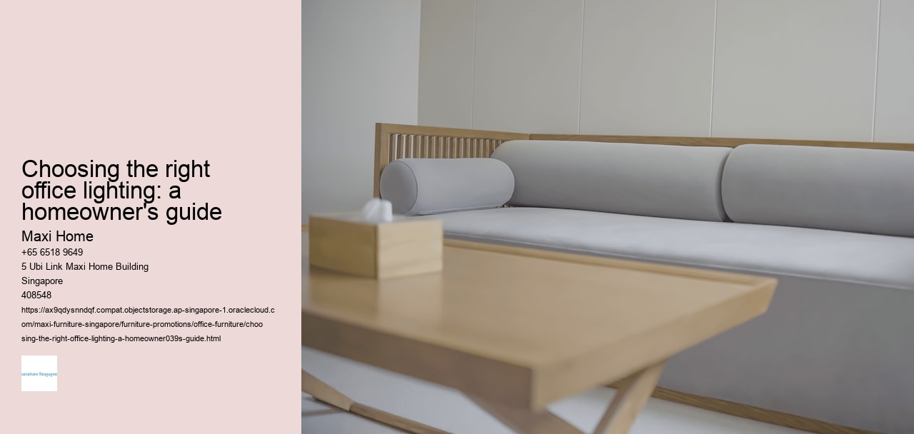 Choosing the right office lighting: a homeowner's guide