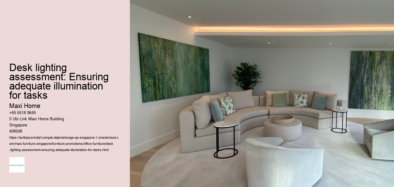 Desk lighting assessment: Ensuring adequate illumination for tasks