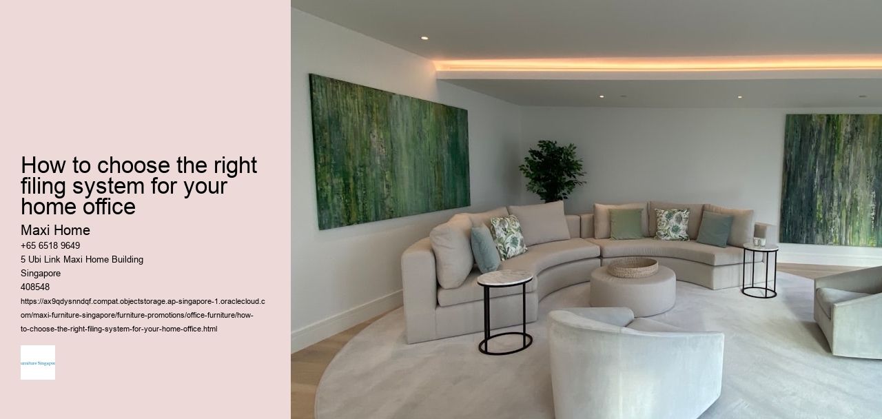 How to choose the right filing system for your home office