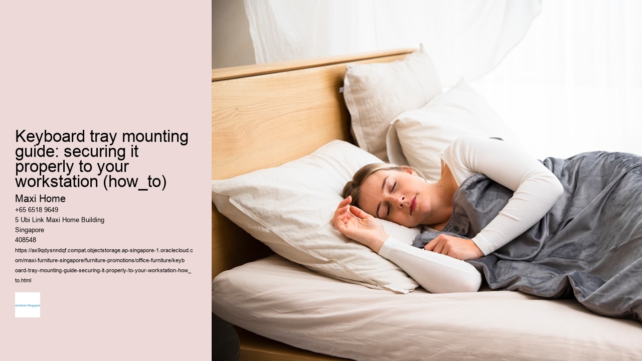 Keyboard tray mounting guide: securing it properly to your workstation (how_to)