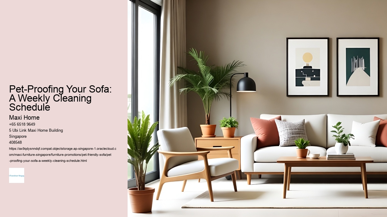 Pet-Proofing Your Sofa: A Weekly Cleaning Schedule