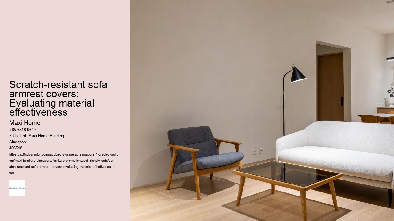 Scratch-resistant sofa armrest covers: Evaluating material effectiveness
