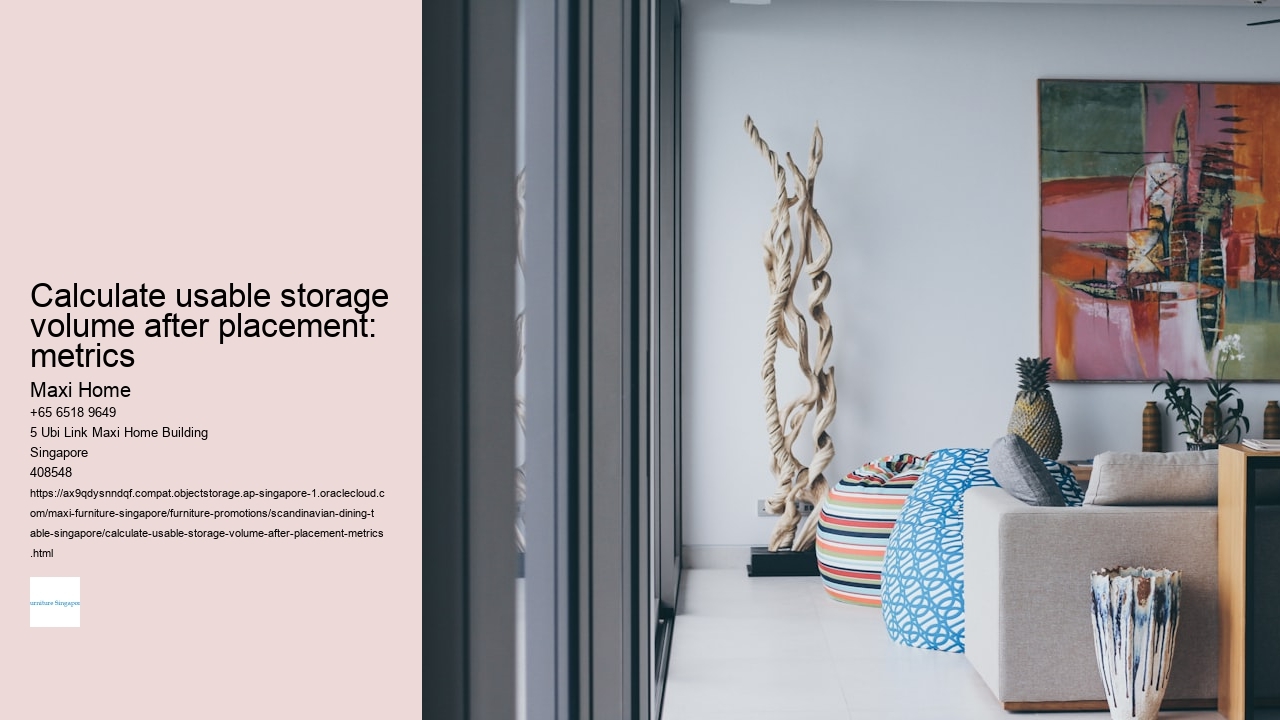 Calculate usable storage volume after placement: metrics