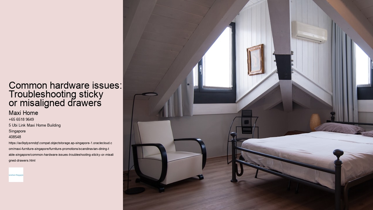 Common hardware issues: Troubleshooting sticky or misaligned drawers