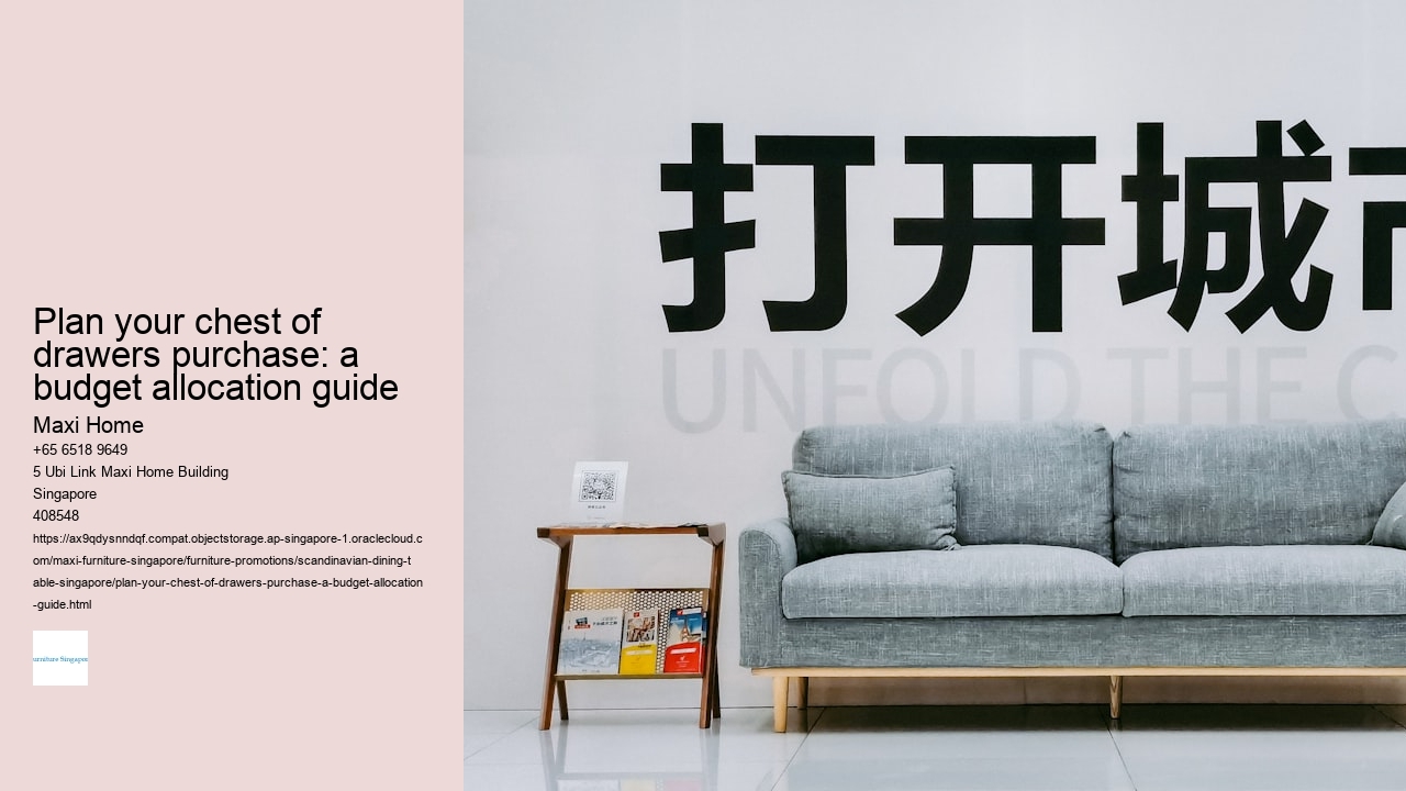 Plan your chest of drawers purchase: a budget allocation guide