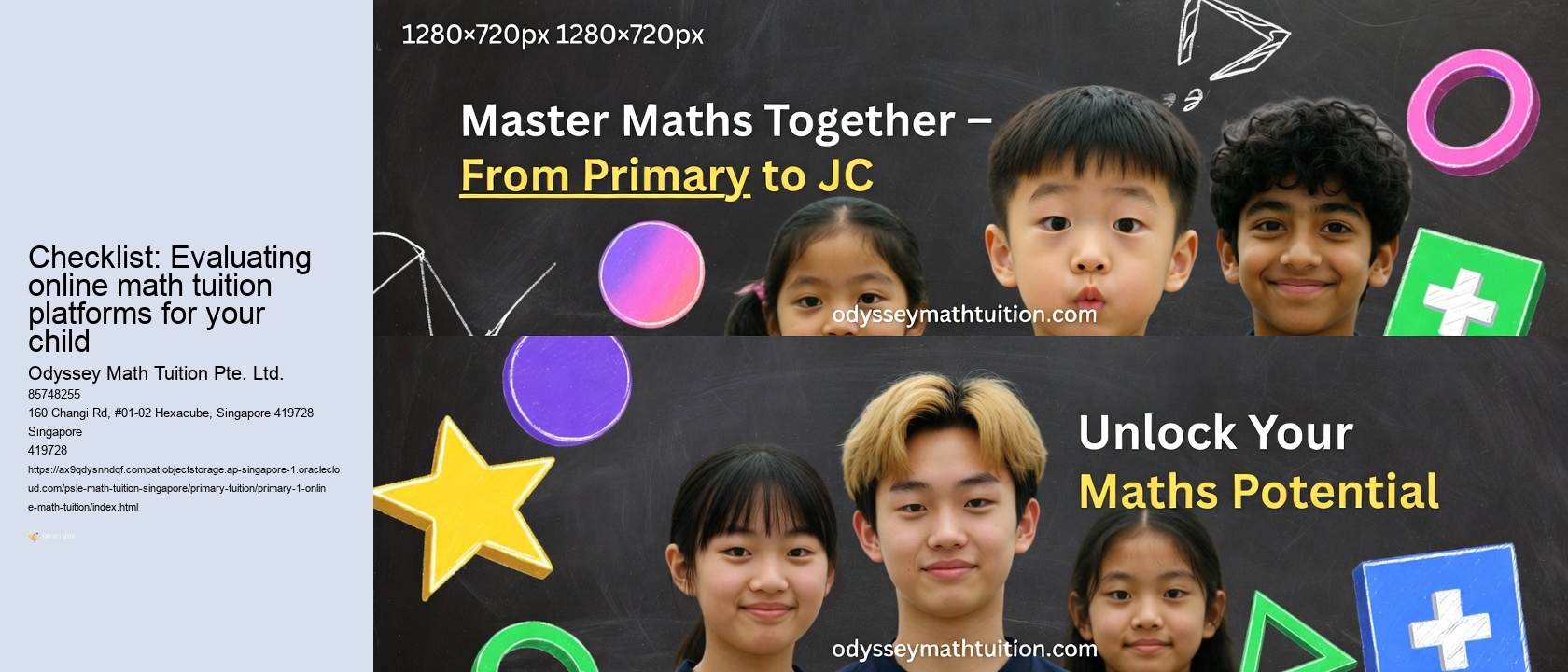 Checklist: Evaluating online math tuition platforms for your child